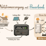 Ersatzstrom schematisch dargestellt